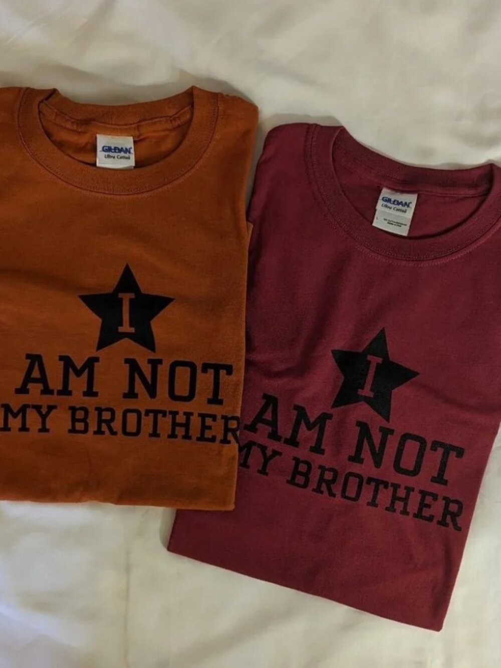 Celebrate Twins! Pair of Custom T-Shirts - Large